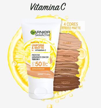 Imagem demonstrando diferentes cores do novo Protetor Hidratante | Garnier